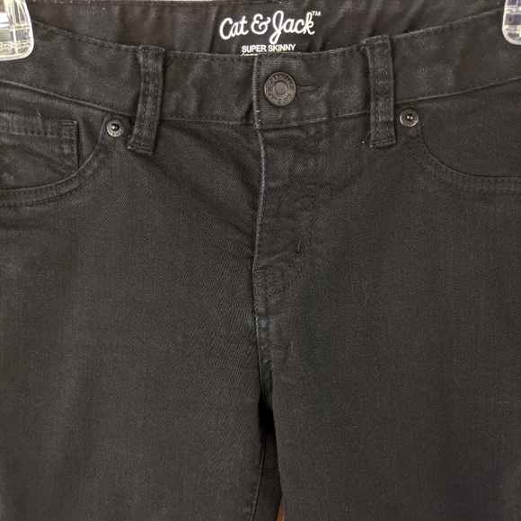 Cat & Jack Super Skinny Black Jeans Kids Girls Teens 12 - Picture 4 of 5